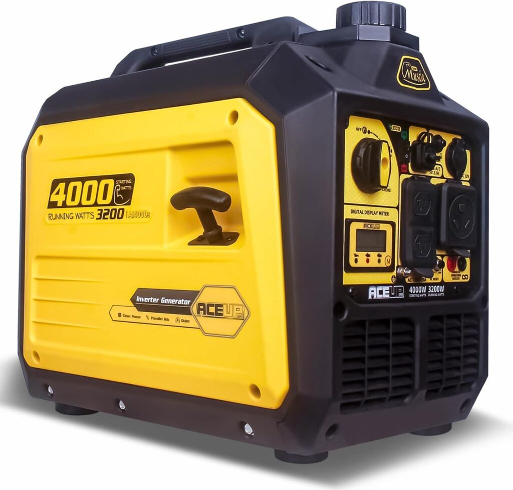 Aceup Energy Watt Portable Inverter Generator 149cc, Gas Quiet Generator for Home, RV-Ready, EPA Compliant
