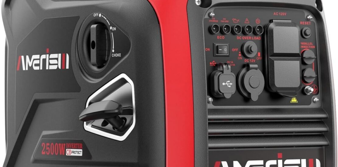AMERISUN 2500-Watt Gas Powered Portable Inverter Generator for Home Use