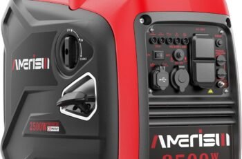 AMERISUN 2500-Watt Gas Powered Portable Inverter Generator for Home Use