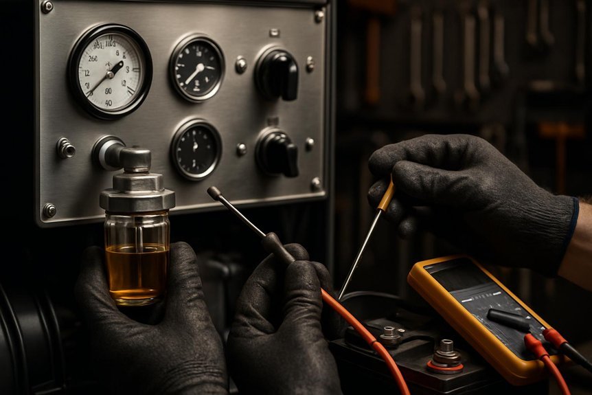 daily fuel oil battery maintenance routine