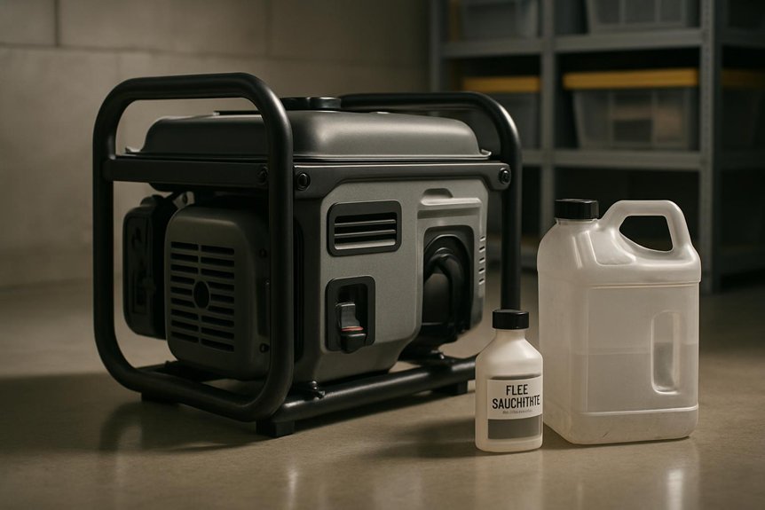 drain or stabilize fuel for storage