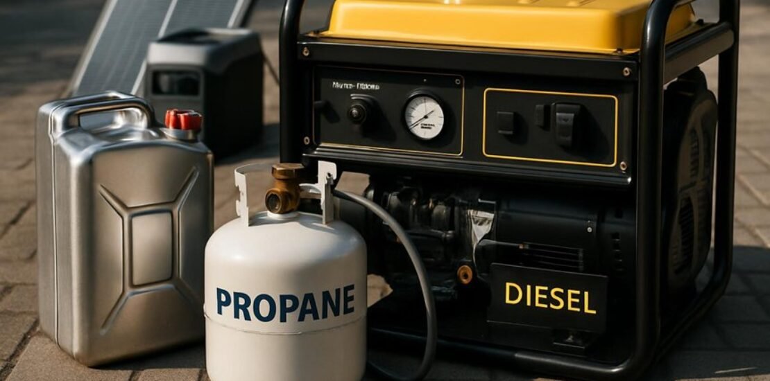 What Types of Fuel Do Portable Generators Use (Gasoline, Propane, Solar, Diesel)?