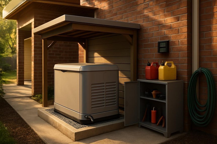 generator shed safety and setup considerations