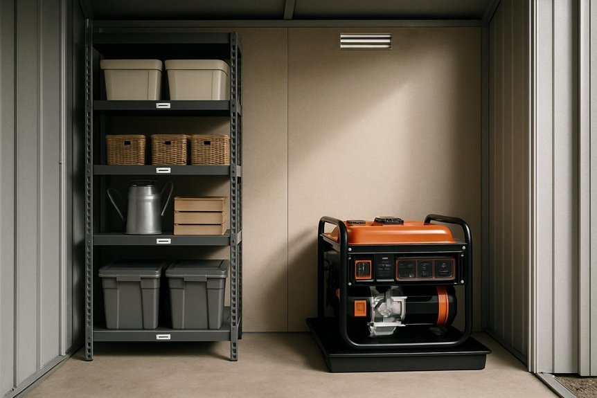 keep outdoor generator safe distance
