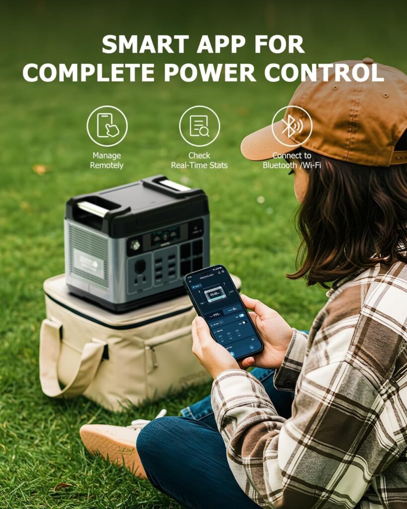 OUKITEL P2001 Plus 2400W Solar Generator(2025 NEW), 2048Wh Solar power station with AC Outlets (5000W Peak), 1.5H Full Charging, APP Control Battery Backup for Home, Camping RVs OUKITEL P2001 Plus 2400W Solar Generator(2025 NEW), 2048Wh Solar power station with AC Outlets (5000W Peak), 1.5H Full Charging, APP Control Battery Backup for Home, Camping RVs