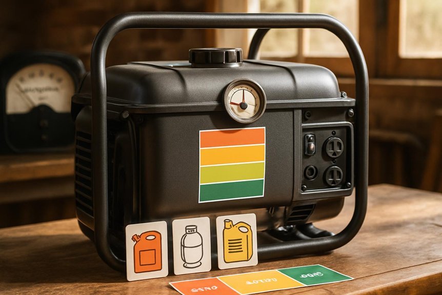 portable fuel options and watt sizing