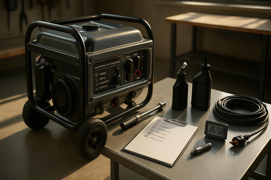 portable generator weekly maintenance checklist