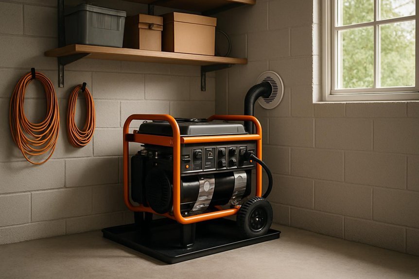 ventilated garage safe access