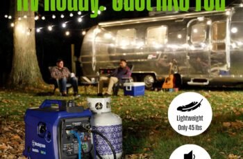Westinghouse 2800 Peak Watt Super Quiet & Lightweight Dual Fuel Portable Inverter Generator, Gas & Propane Powered, CO Sensor, Parallel Capable, Long Run Time