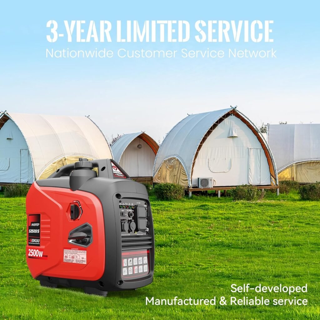 2500W Portable Generator Super Quiet Inverter Generator Ultra Lightweight for Home Backup Outdoor Camping, CO Sensor Protect, EPA, ECO Mode 2500W Portable Generator Super Quiet Inverter Generator Ultra Lightweight for Home Backup Outdoor Camping, CO Sensor Protect, EPA, ECO Mode