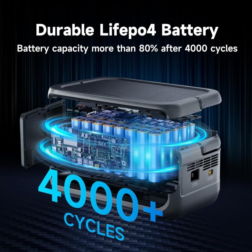 ALLPOWERS VOLIX P300 Portable Solar Generator with Solar Panel SE100, 256Wh LiFePO4 Battery, 300W Output Portable Power Station with 100W Solar Panel, Potable Power for Home Use, Emergencies  Camping
