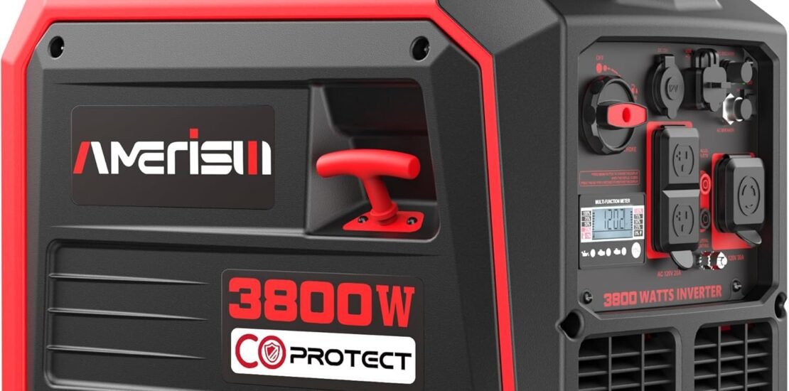 AMERISUN 2500-Watt Gas Powered Portable Inverter Generator, CO Sensor, Super Quiet for Home Backup, Emergency, Camping, EPA Compliant AMERISUN 2500-Watt Gas Powered Portable Inverter Generator, CO Sensor, Super Quiet for Home Backup, Emergency, Camping, EPA Compliant