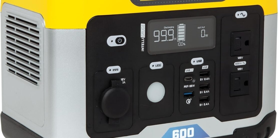 Champion Power Equipment 201189 579-Wh Power Station 1200/600-Watt Portable Lithium-Ion Battery Solar Generator