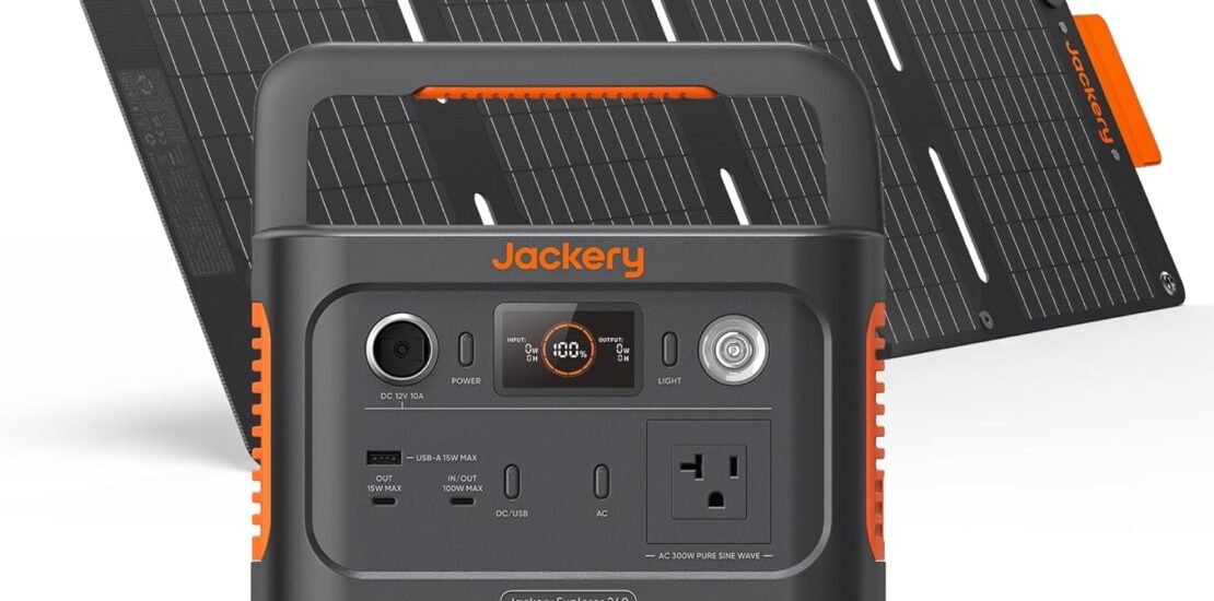 Jackery Solar Generator 240 v2 and 40W Mini Solar Panel, 256Wh LiFePO4 Battery, 300W AC & 100W USB-C Output, Ultra Fast Solar Charging for Outdoors, Camping, Travel & Emergencies Jackery Solar Generator 240 v2 and 40W Mini Solar Panel, 256Wh LiFePO4 Battery, 300W AC & 100W USB-C Output, Ultra Fast Solar Charging for Outdoors, Camping, Travel & Emergencies