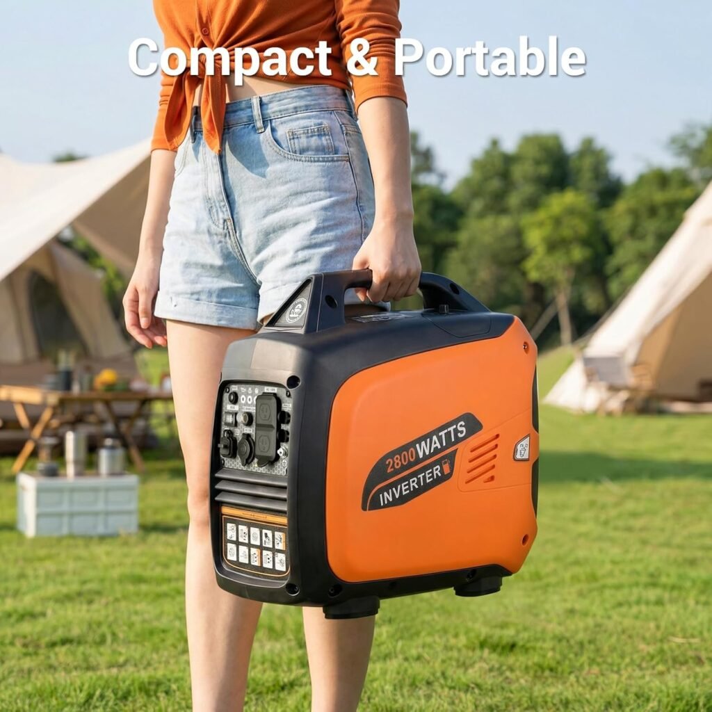 Oxseryn 2800-Watts Portable Inverter Generator, Gas Generators for Home Use, Camping, Super Quiet Emergency Home Backup, with Fuel Shut Off, 1.1Gal Fuel Tank, 39Lbs, EPA Compliant Oxseryn 2800-Watts Portable Inverter Generator, Gas Generators for Home Use, Camping, Super Quiet Emergency Home Backup, with Fuel Shut Off, 1.1Gal Fuel Tank, 39Lbs, EPA Compliant
