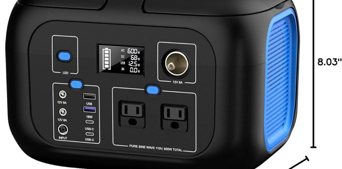 Portable Power Station 600W Power Bank 296Wh Solar Generator Lithium Battery Portable Generator Fast Charging with LED Light Battery Pack 9 Outputs Power Supply for Home Camping Emergency Backup Portable Power Station 600W Power Bank 296Wh Solar Generator Lithium Battery Portable Generator Fast Charging with LED Light Battery Pack 9 Outputs Power Supply for Home Camping Emergency Backup