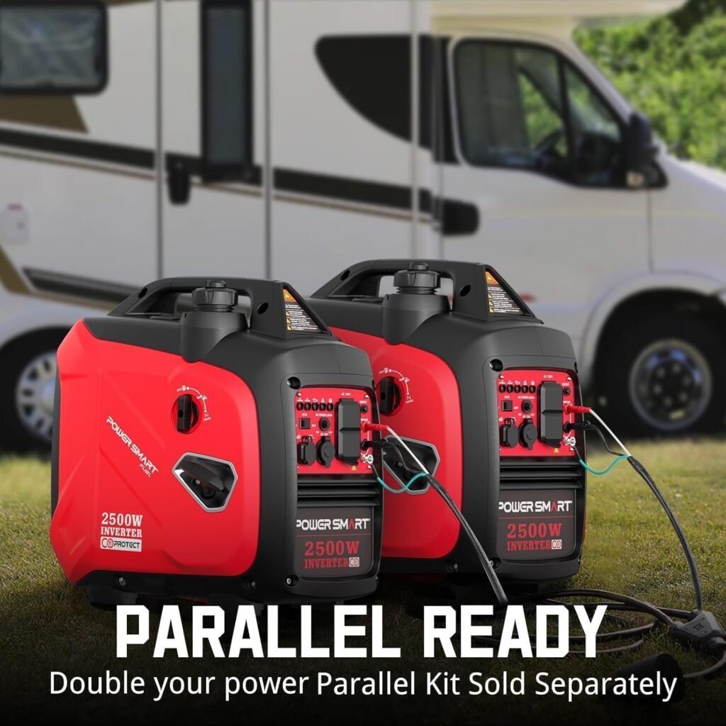 PowerSmart 2500-Watt Gas Powered Portable Inverter Generator, CO Sensor, Super Quiet for Camping, Home Emergency Use, EPA Compliant Version PowerSmart 2500-Watt Gas Powered Portable Inverter Generator, CO Sensor, Super Quiet for Camping, Home Emergency Use, EPA Compliant Version
