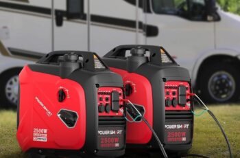 PowerSmart 2500-Watt Gas Powered Portable Inverter Generator, CO Sensor, Super Quiet for Camping, Home Emergency Use, EPA Compliant 2025 Version