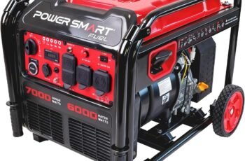 PowerSmart 4300W Portable Inverter Generator, 3500W Rated, 223cc 4-Stroke Gas Powered Engine, Pure Sine Wave for Sensitive Electronics, RV Ready with 30A Outlet, Home Backup, Camping, Emergency