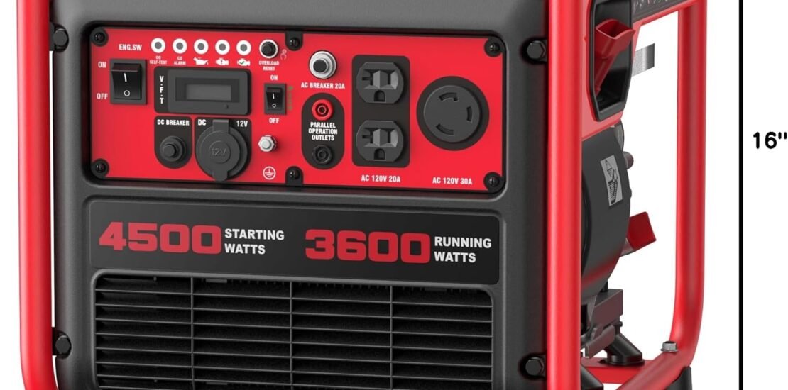 AMERISUN Portable Inverter Generator 4500W Gas Powered, CO-Sensor, Lightweight & Quiet for Home Use and Emergency Backup, Camping, EPA Compliant 2025 Version AMERISUN Portable Inverter Generator 4500W Gas Powered, CO-Sensor, Lightweight & Quiet for Home Use and Emergency Backup, Camping, EPA Compliant 2025 Version