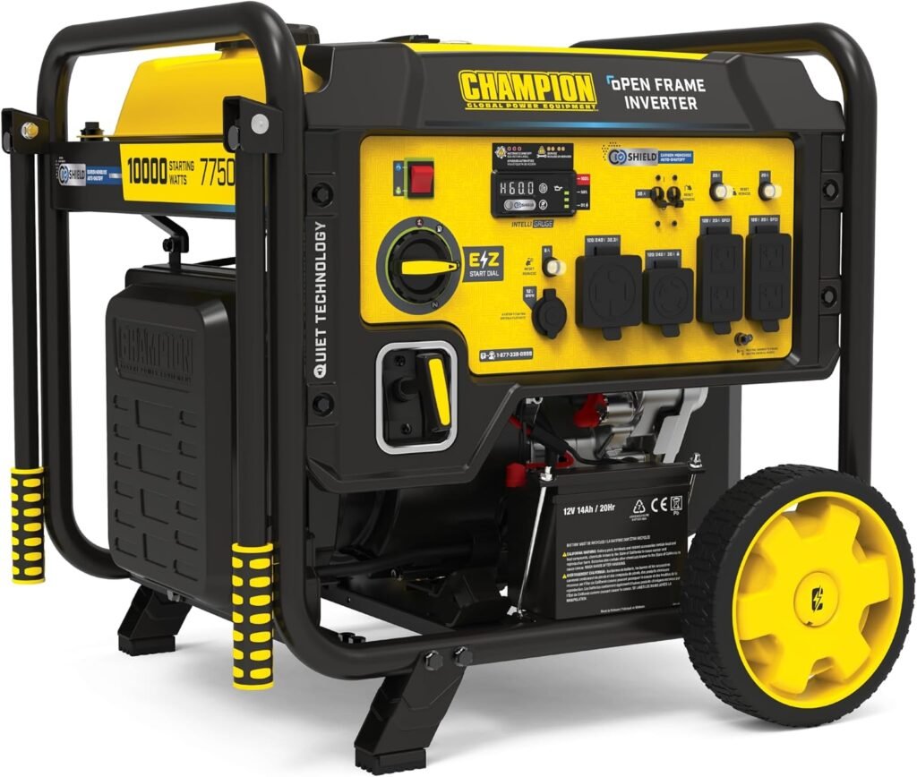Champion Power Equipment 10,000-Watt Electric Start Home Backup Portable Open Frame Inverter Generator with Quiet Technology and Free 3-Year Warranty Champion Power Equipment 10,000-Watt Electric Start Home Backup Portable Open Frame Inverter Generator with Quiet Technology and Free 3-Year Warranty