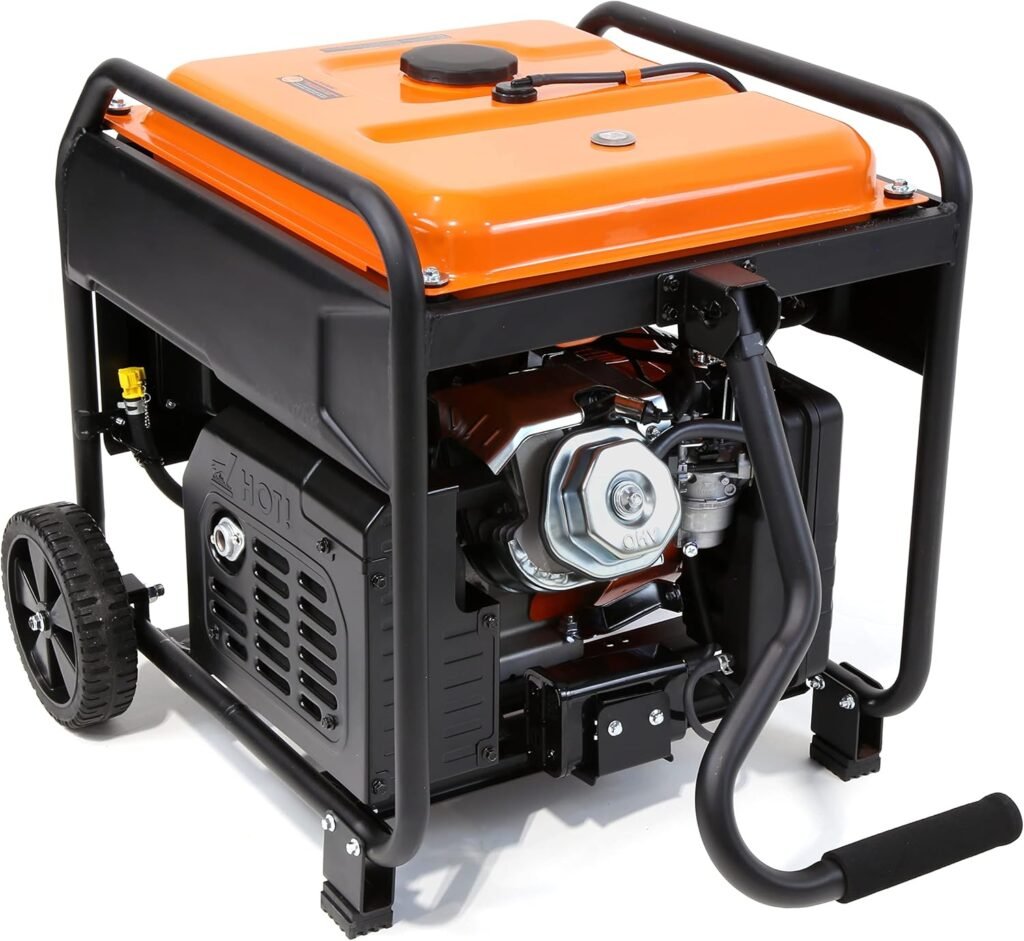 WEN 6250-Watt RV and Transfer-Switch-Ready 120V/240V Open Frame Inverter Generator with CO Watchdog and Wheel Kit (GN625iX)