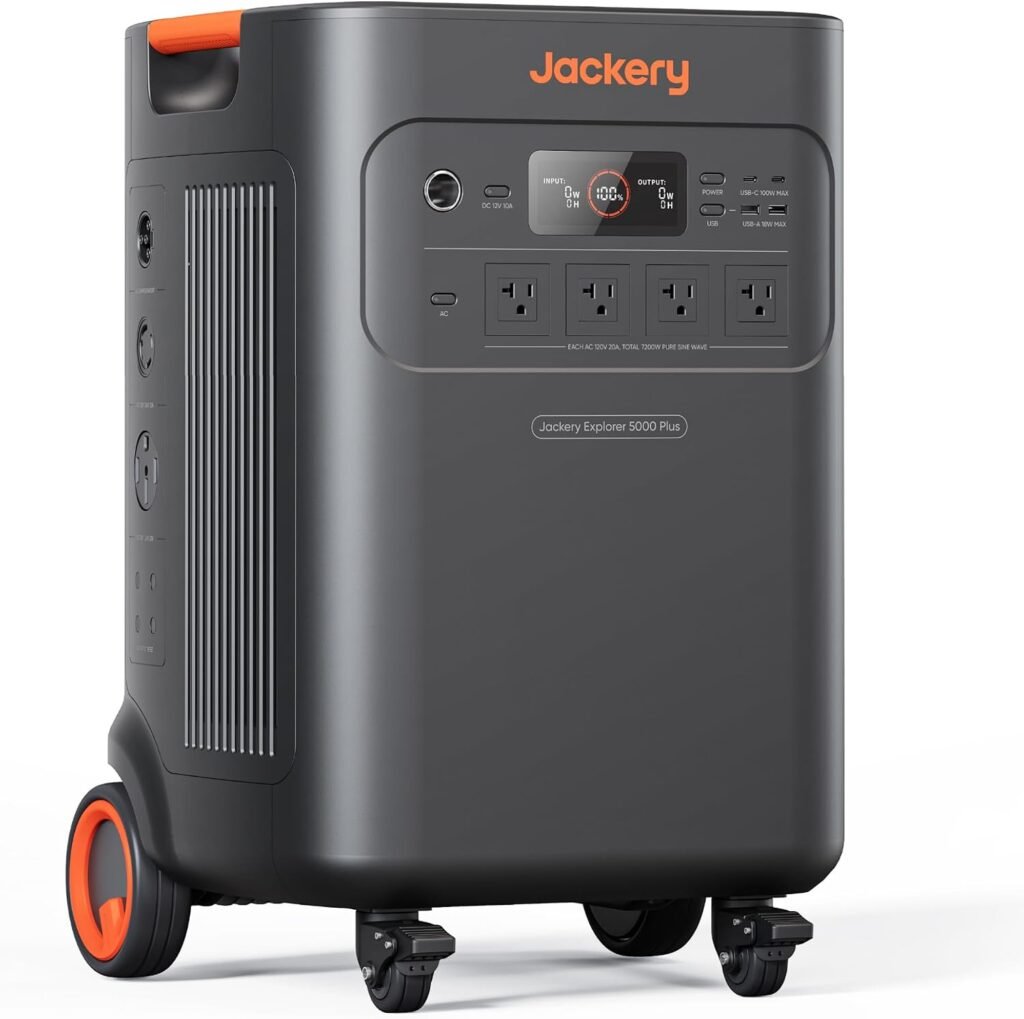 Jackery Solar Generator Plus Portable Power Station, 5040Wh LiFePO4, 7200W 120V/240V AC Output, Expandable to 60kWh, Essential Home Backup for Power Outages (Solar Panel Optional) Jackery Solar Generator Plus Portable Power Station, 5040Wh LiFePO4, 7200W 120V/240V AC Output, Expandable to 60kWh, Essential Home Backup for Power Outages (Solar Panel Optional)