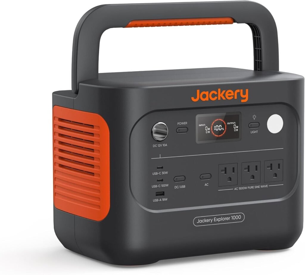 Jackery Solar Generator v2 and 100W Solar Panel,1070Wh,1500W AC Jackery Solar Generator v2 and 100W Solar Panel,1070Wh,1500W AC