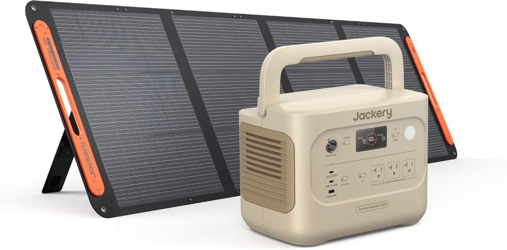 Jackery Solar Generator v2 and 100W Solar Panel,1070Wh,1500W AC Jackery Solar Generator v2 and 100W Solar Panel,1070Wh,1500W AC