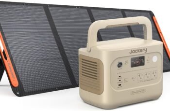 Jackery Solar Generator 1000 v2 and 100W Solar Panel,1070Wh,1500W AC